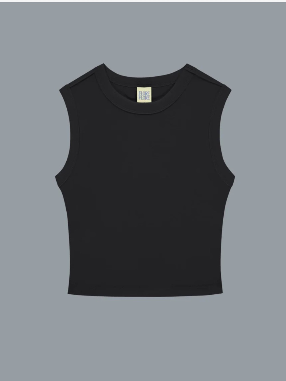 Flore Flore Black Esme Crop Tank Top XS
